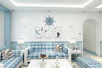 清远地中海风格-客厅