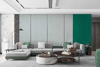 清远轻奢风格-客厅