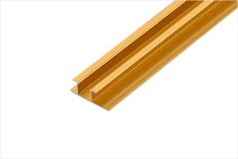 清远航空纤维墙咔铝合金带灯中条(钛金氧化)