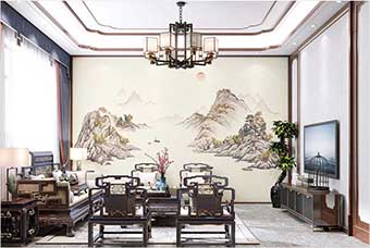 清远森佰汇航空纤维墙咔（巴山蜀水）