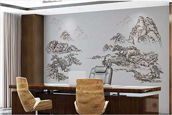 清远森佰汇航空纤维墙咔（山水之间）